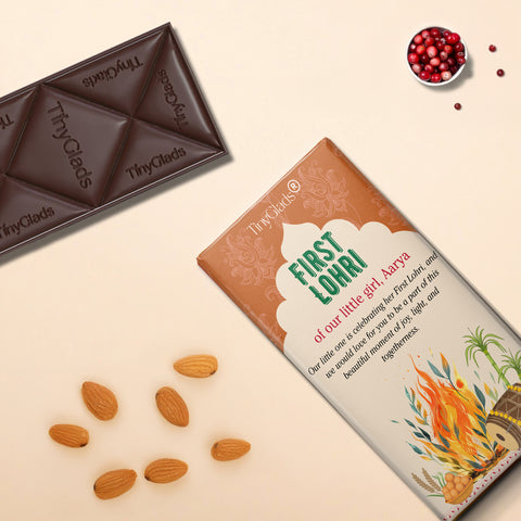 TinyGlads First Lohri Personalized Chocolate Bar