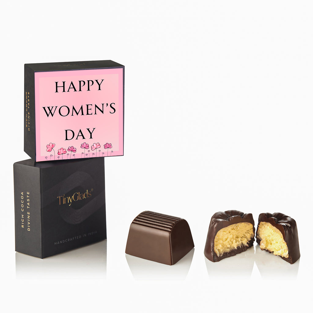 TinyGlads Women's Day Peacock Chocolate Gift Box | 12 Truffles