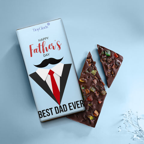 Father’s Day Chocolate Gift Box with 9 Truffles & Bar