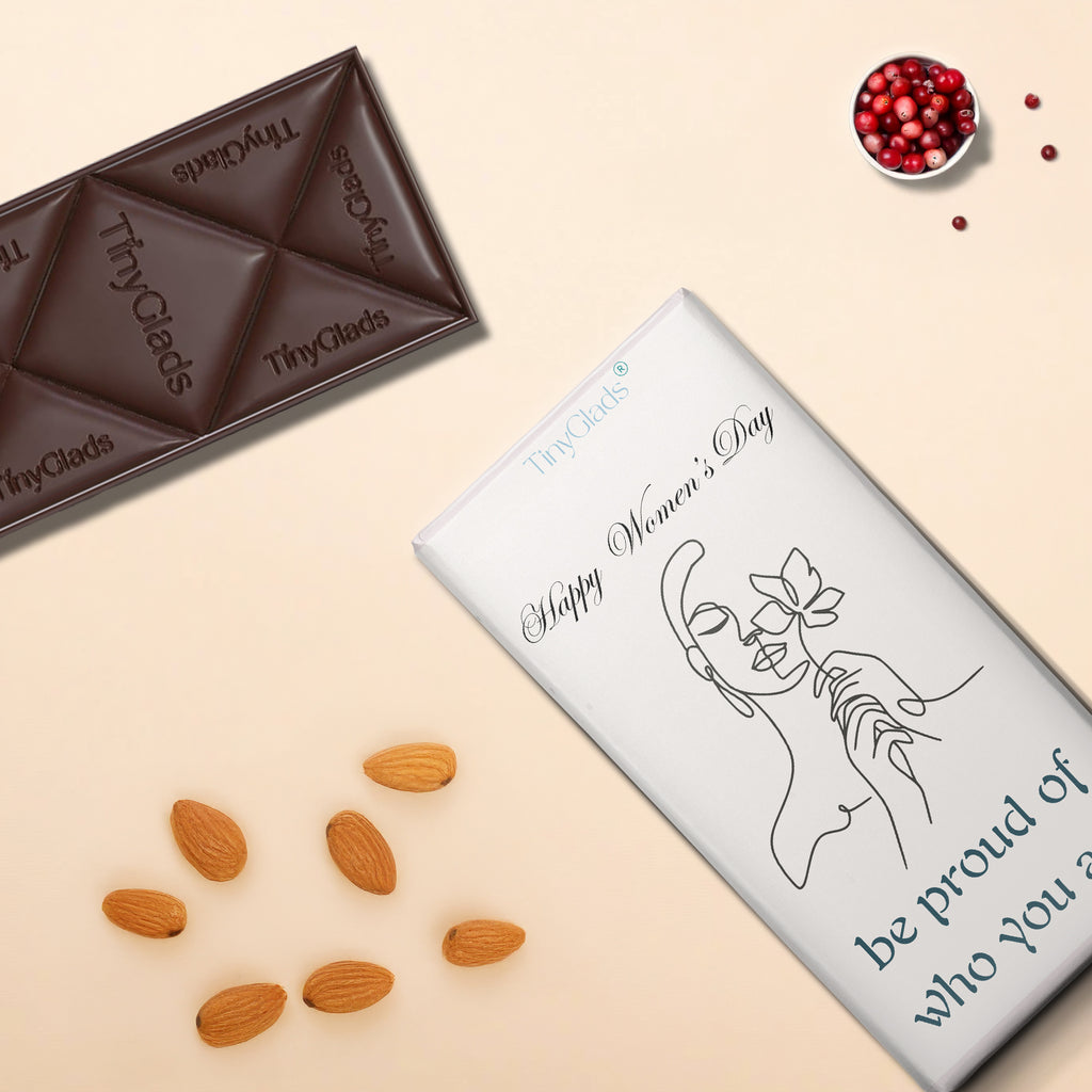 TinyGlads Be Proud of Who You Are | Women's Day Chocolate Bar | 80g