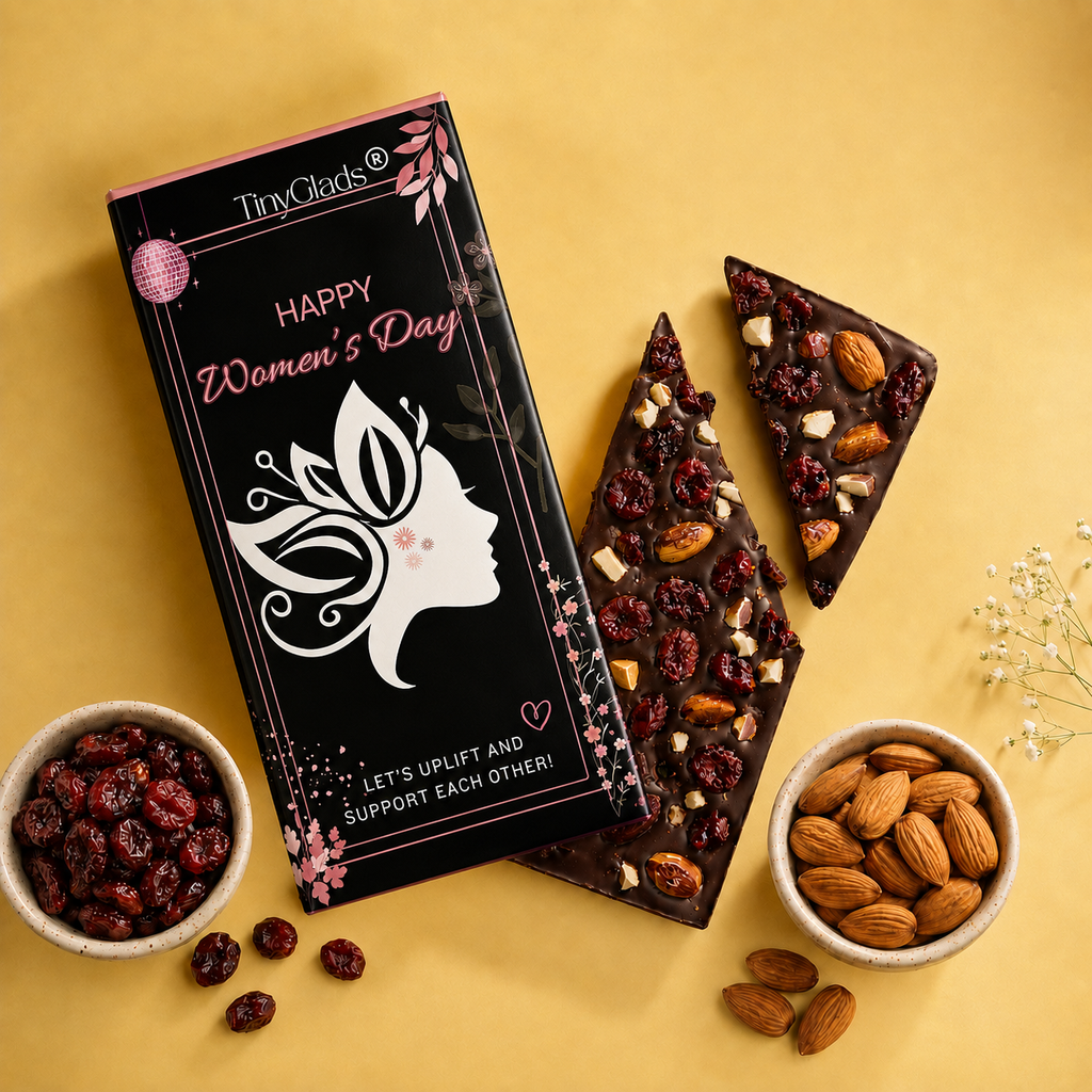 TinyGlads Grace in Bloom Chocolate Bar | Women's Day Edition | 80g