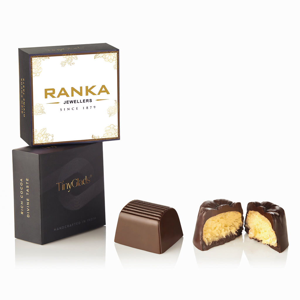 Khadi Organic Diwali Gift Box – Chocolate Bar, 5 Truffles & Diya