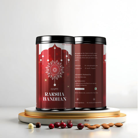 TinyGlads Rakhi Blessings Chocolate Truffle Jar | 12 Gourmet Truffles