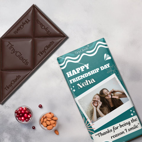Personalized Friendship Day Chocolate Bar | Custom Photo Gift