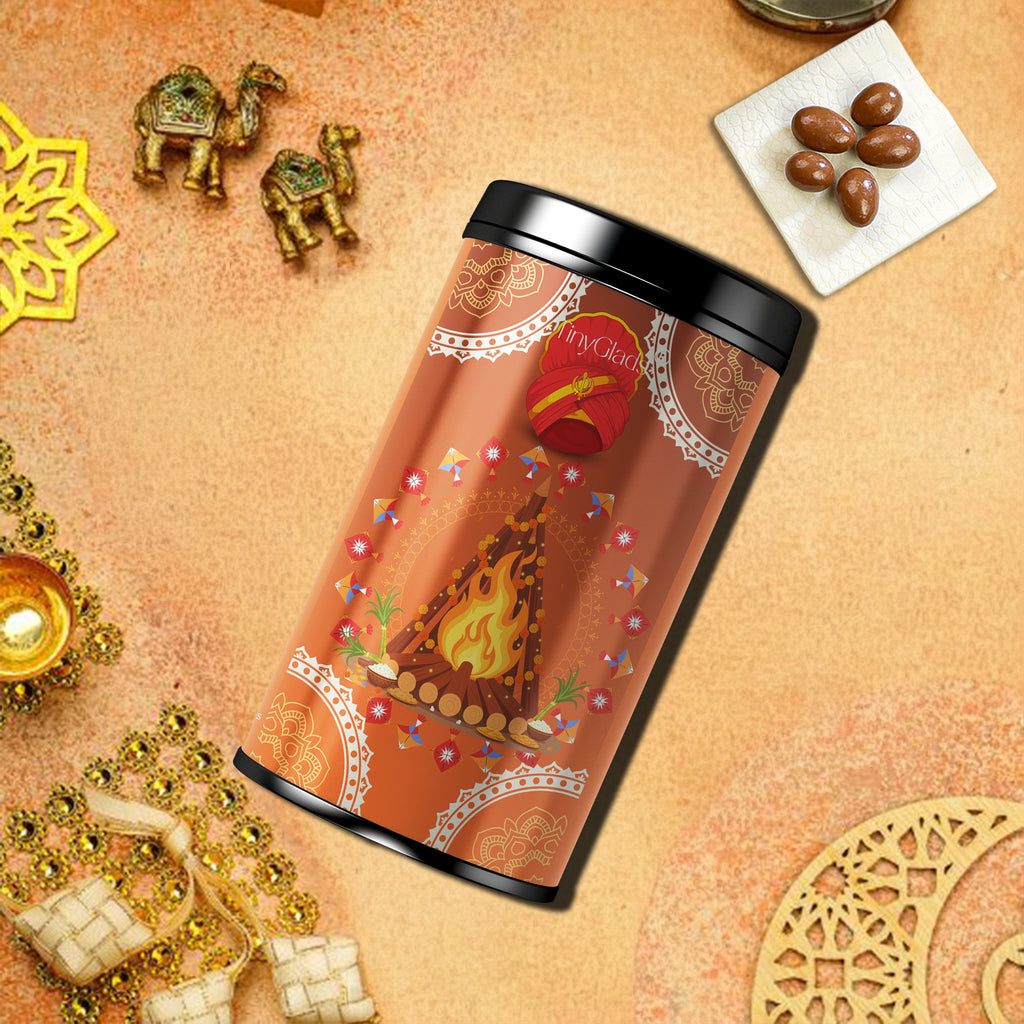 TinyGlads Festive Lohri Chocolate Truffle Jar | 12 Truffles