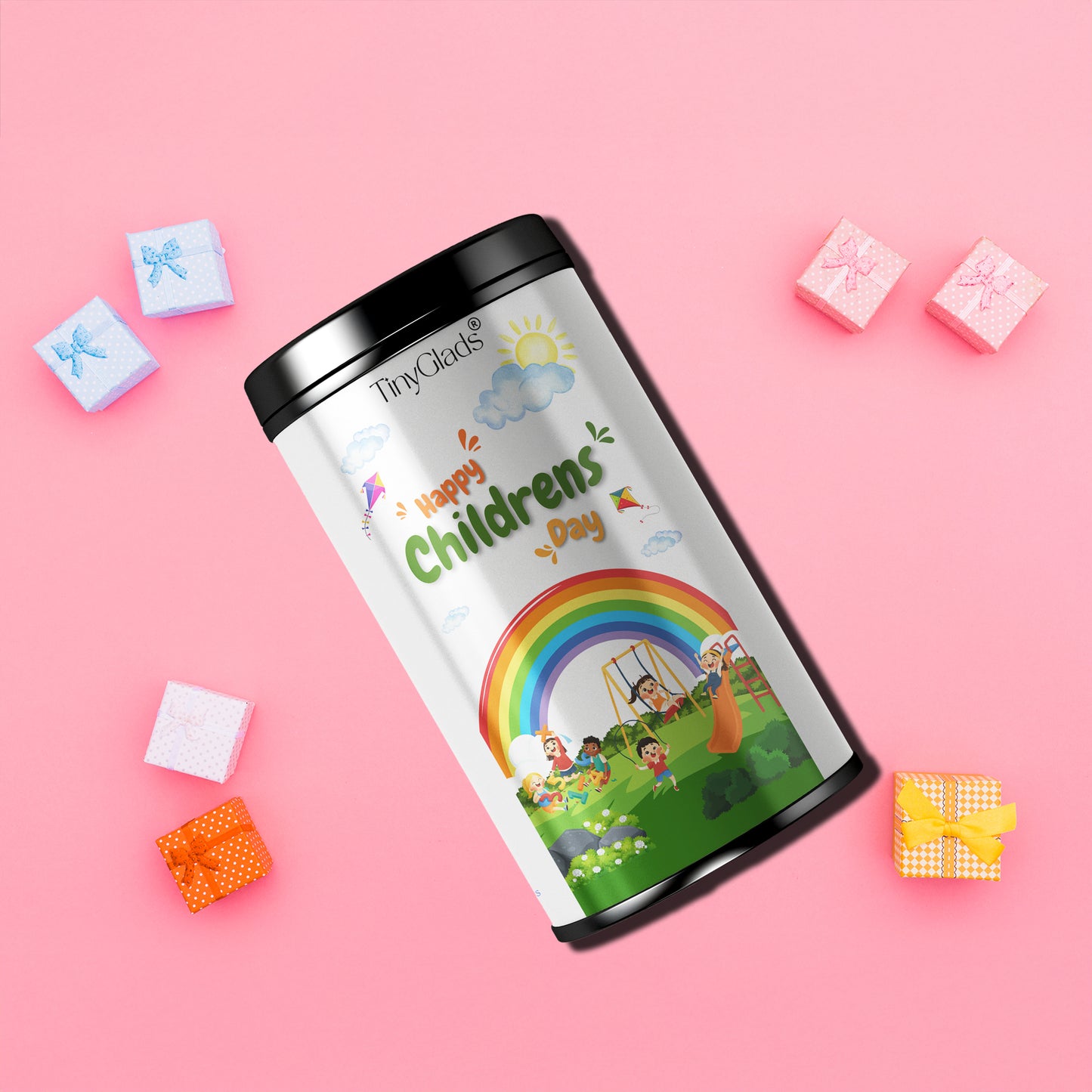TinyGlads Rainbow Joy Chocolate Jar | 12 Gourmet Truffles