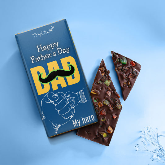Father’s Day Chocolate Gift Box | 3 Flavoured Chocolate Bars with Message Card