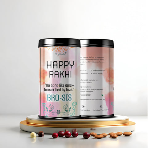 TinyGlads Bro-Sis Celebration Chocolate Truffle Jar | 12 Gourmet Truffles