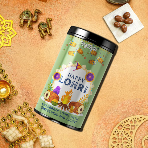 TinyGlads Celebration Lohri Chocolate Truffle Jar | 12 Truffles