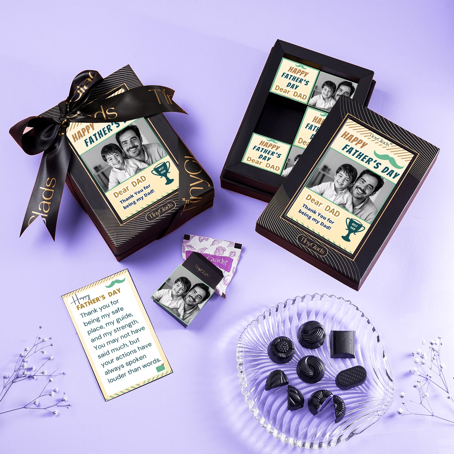 Best Dad Personalized Chocolate Box – 6 Pcs