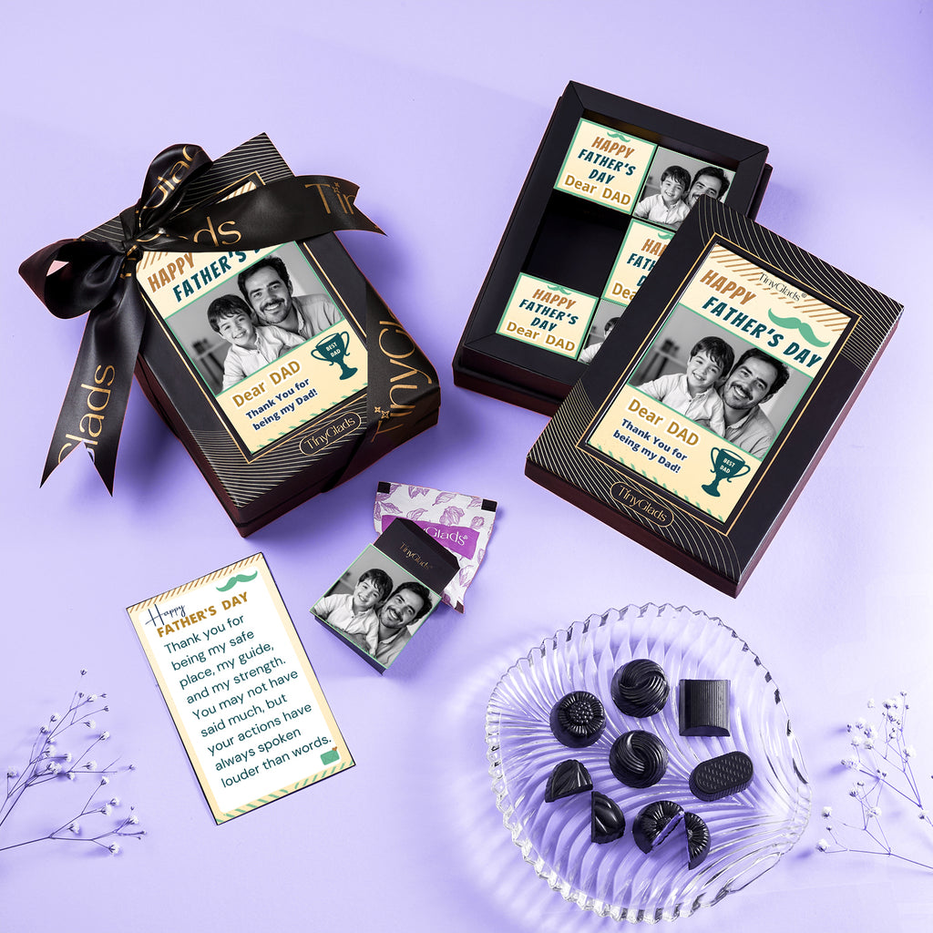 Best Dad Personalized Chocolate Box – 6 Pcs