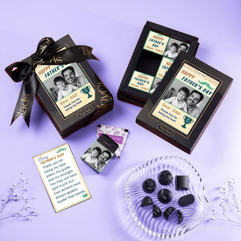Best Dad Personalized Chocolate Box – 6 Pcs
