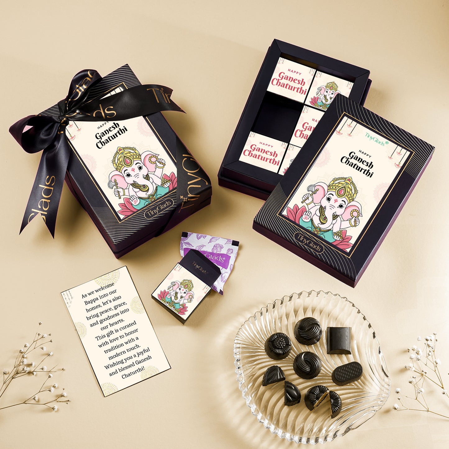 Ganesh Chaturthi Premium Chocolate Gift Box – 6 Pcs Truffles