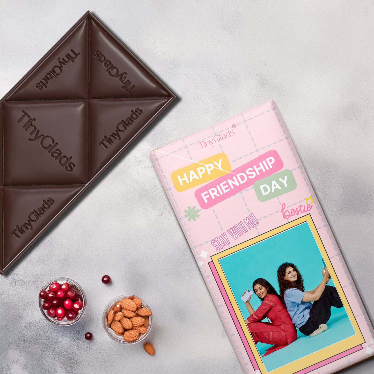 Friendship Day Chocolate Bar | Personalized Photo Keepsake