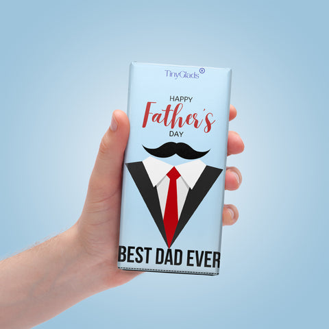 TinyGlads Best Dad Ever Chocolate Bar