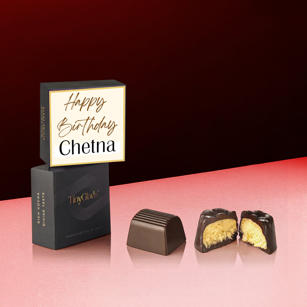 Photo Birthday Chocolate Box | 12 Rich & Gourmet Truffles Gift Set