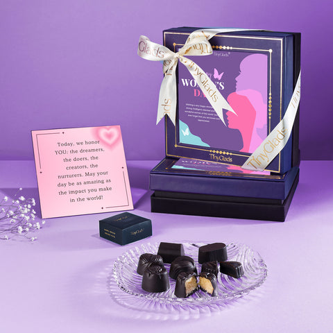 TinyGlads Women's Day Chocolate Gift Box | 9 Premium Handcrafted Truffles