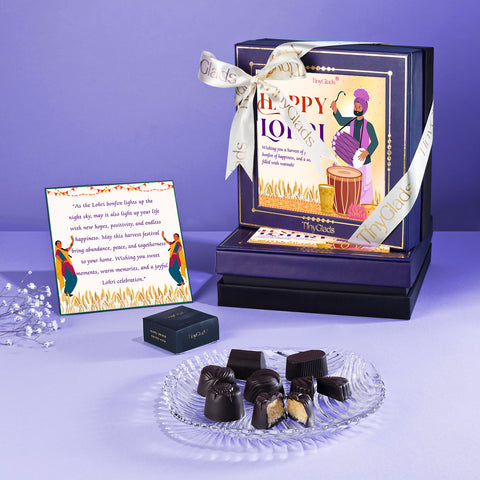 Lohri Keepsake Chocolate Gift Box | 9 Assorted Centre-Filled Truffles