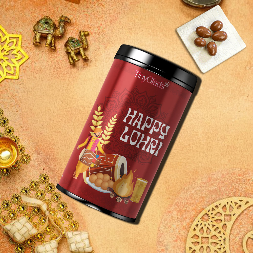 TinyGlads Lohri Delight Chocolate Truffle Jar | 12 Premium Truffles
