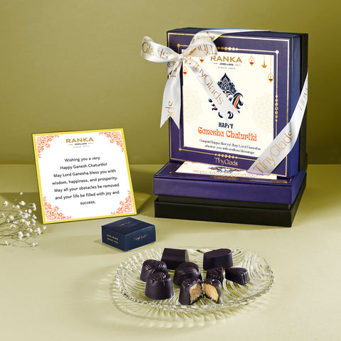 Custom Ganesh Chaturthi Keepsake Chocolate Gift Box – 9 Premium Truffles