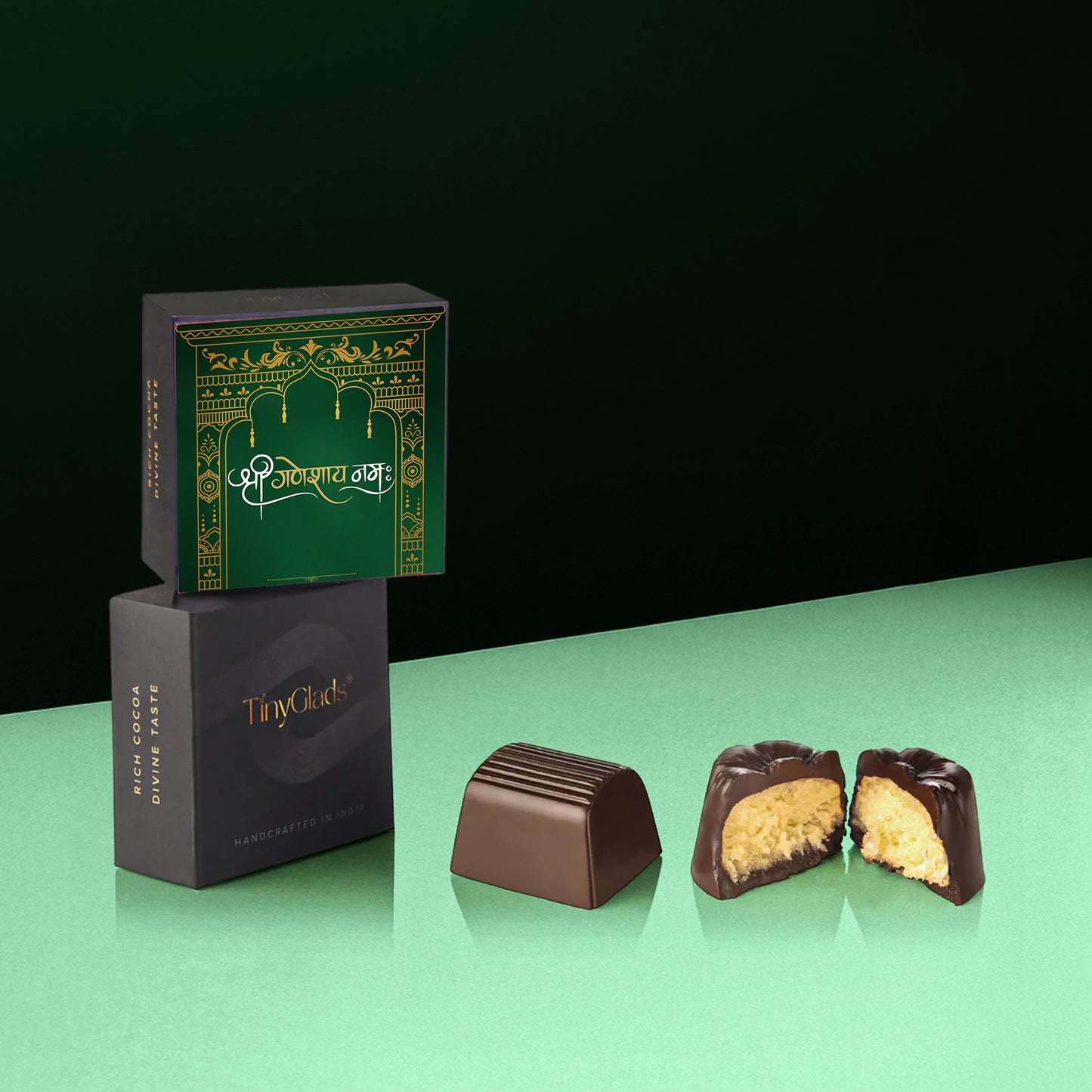 Ganesh Chaturthi Premium Box | Truffles with Chocolate Almond Jar