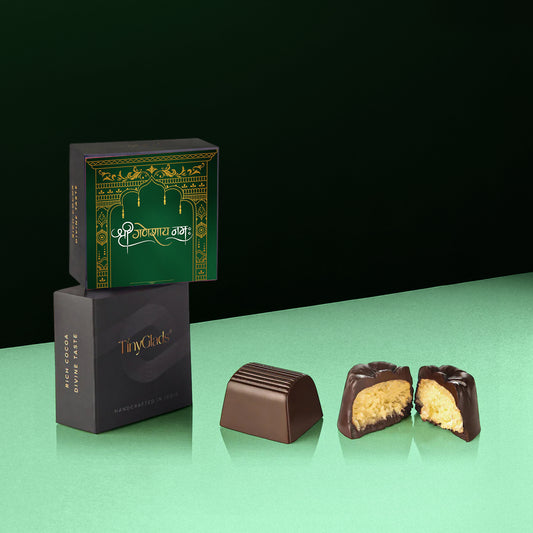 Ganesh Chaturthi Premium Box | Truffles with Chocolate Almond Jar