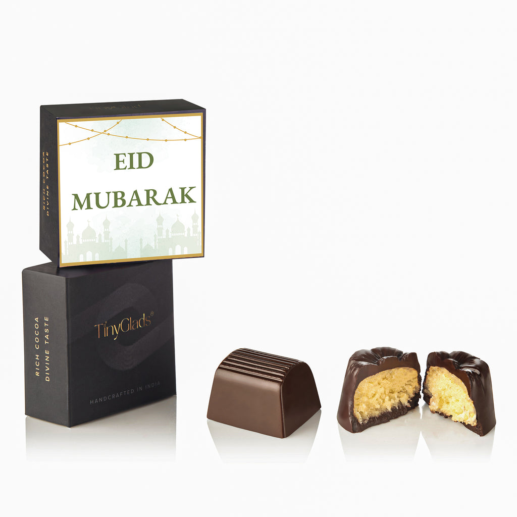 Eid Mubarak Chocolate Gift Box | 12 Assorted Centre-Filled Truffles