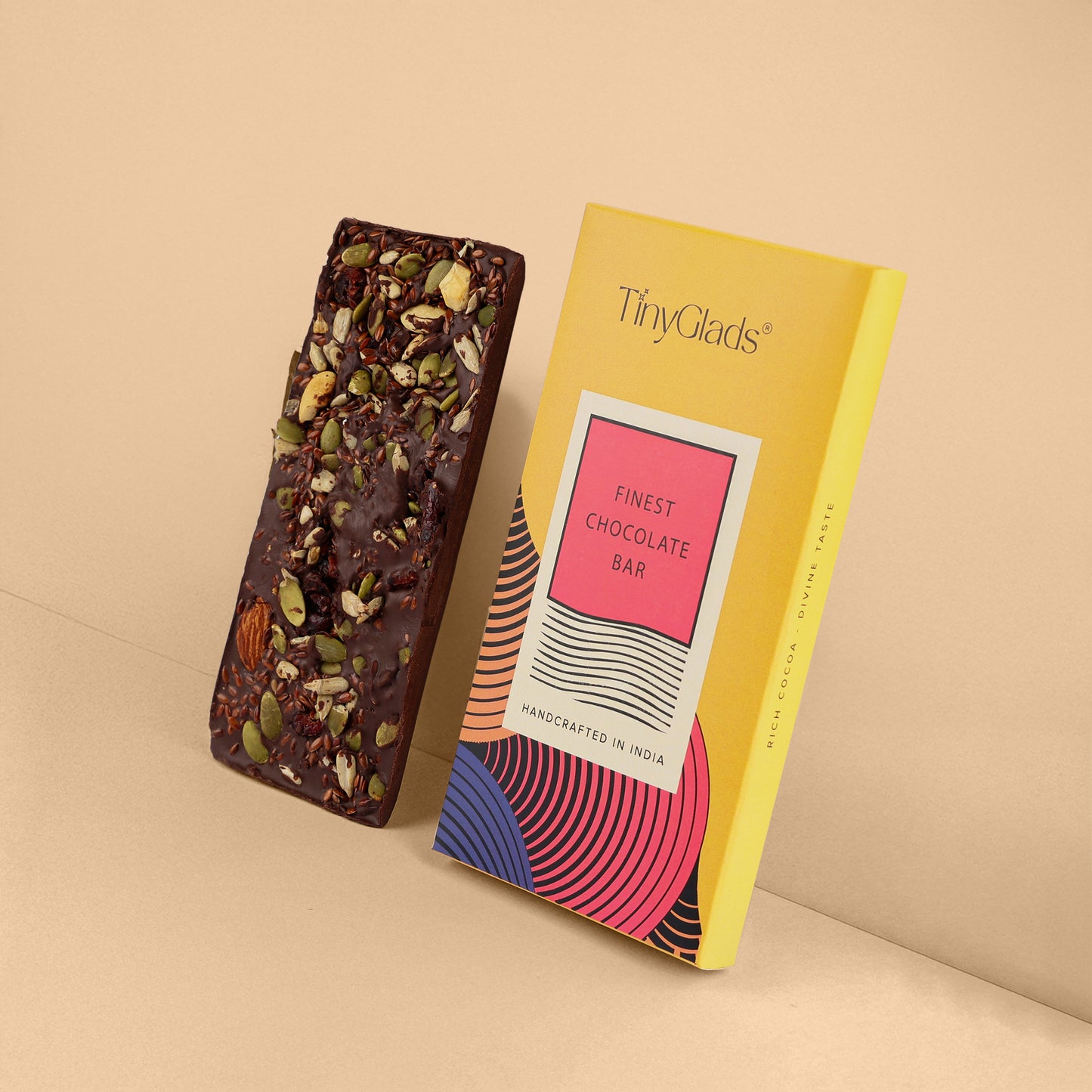 Ganesh Chaturthi Khadi Chocolate Gift Box – 2 Chocolate Bars & Chocolate Jar