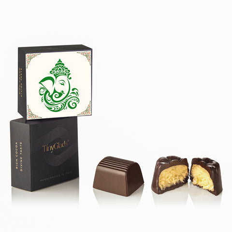 Ganesh Chaturthi Chocolate Gift Box – 9 Truffles & Chocolate Bar