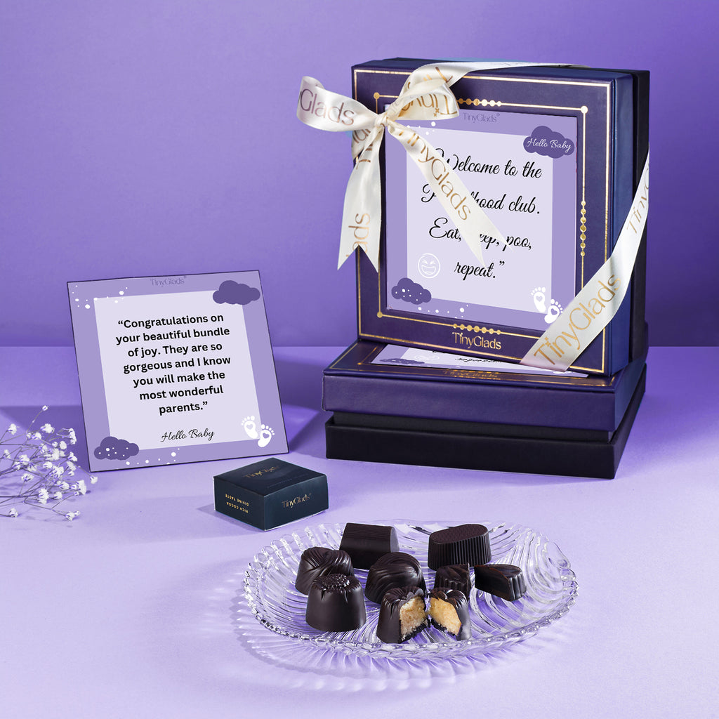 Welcome Baby Chocolate Box | 9 Piece Premium Truffle Gift