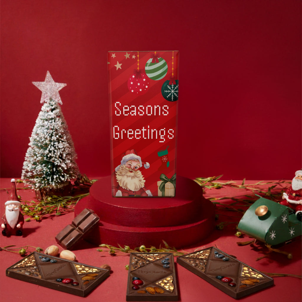 TinyGlads Seasons Greetings Gourmet Chocolate Bar | 80g