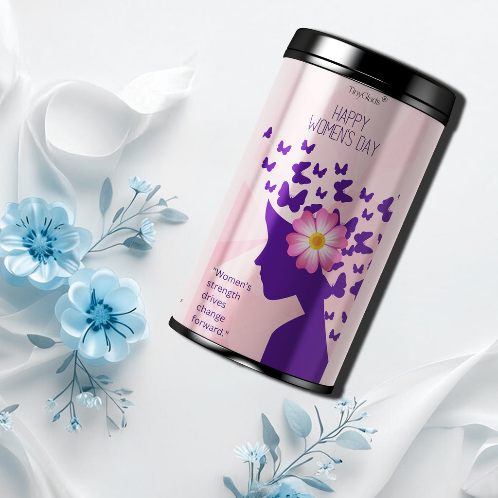TinyGlads Women's Day Butterfly Chocolate Gift Jar | 12 Center-Filled Truffles