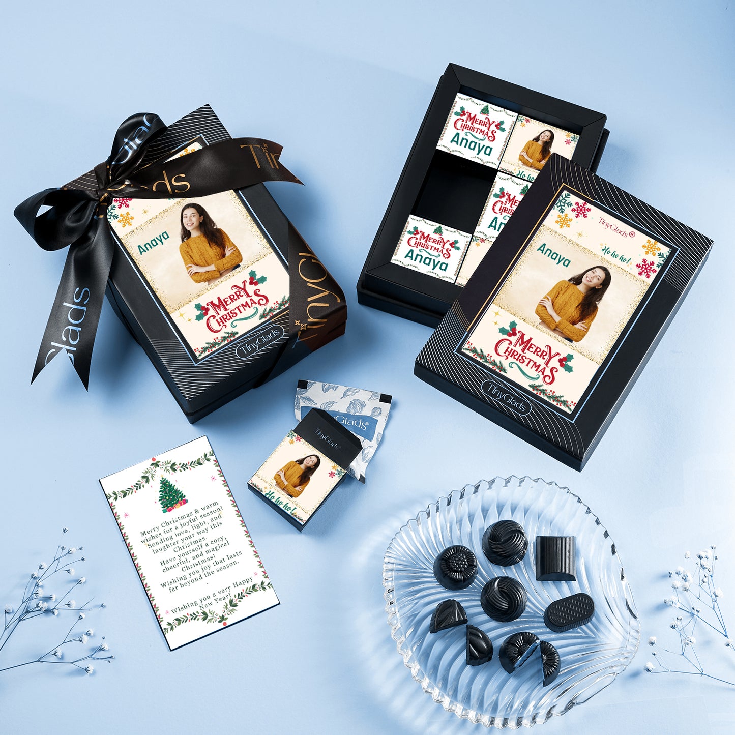 Personalized Merry Christmas Chocolate Box
