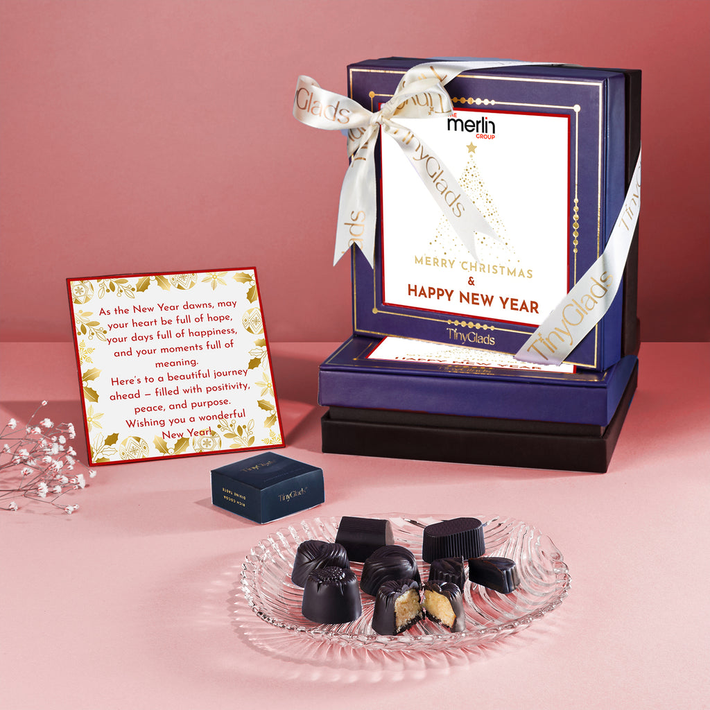 TinyGlads Executive Corporate Christmas Gift Box | 9 Assorted Truffles