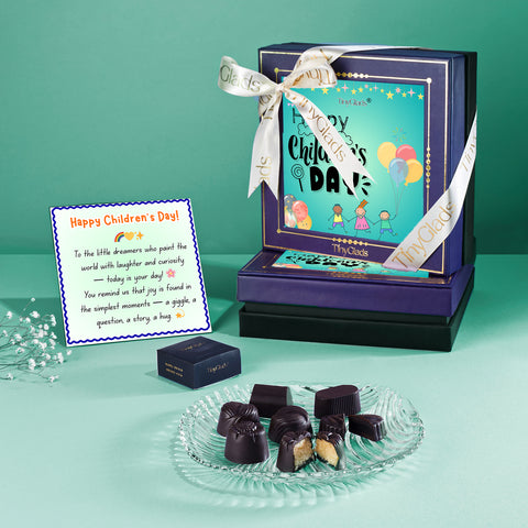 TinyGlads Happy Children's Day Chocolate Keepsake | 9 Truffles