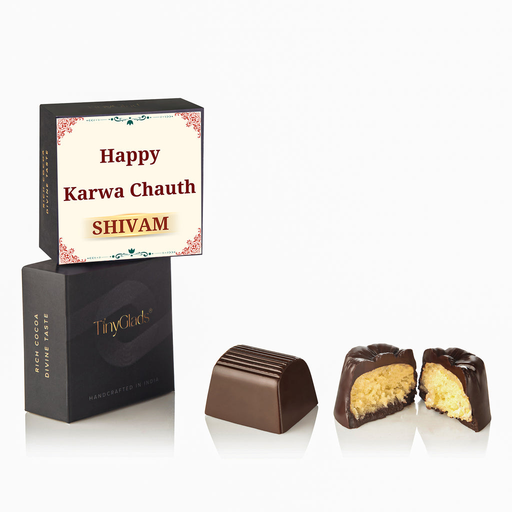 Premium Karwa Chauth Chocolate Box with 12 Handcrafted Chocolates
