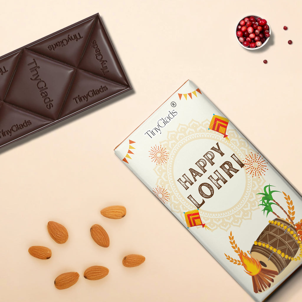 TinyGlads Classic Lohri Chocolate Bar | 80g