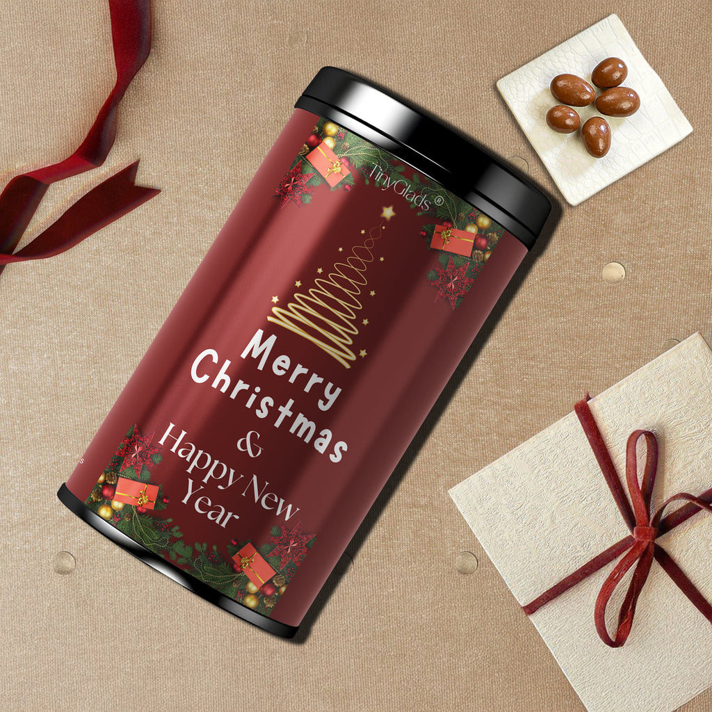 TinyGlads Festive Wishes Chocolate Truffle Jar | Christmas & New Year Gift | 250g