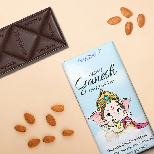 Lord Ganesha Special Chocolate Bar | Almond & Cranberry