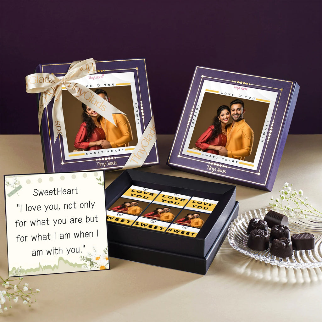 Love Photoframe Chocolate Box with Special Message