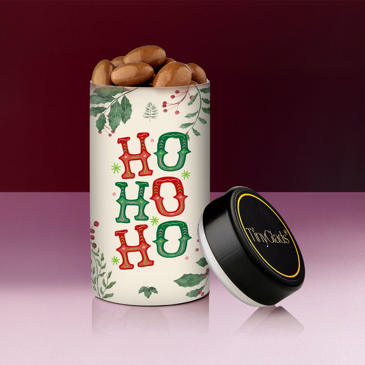 TinyGlads Christmas & New Year Chocolate Gift Hamper | Bar, Truffles & Jar