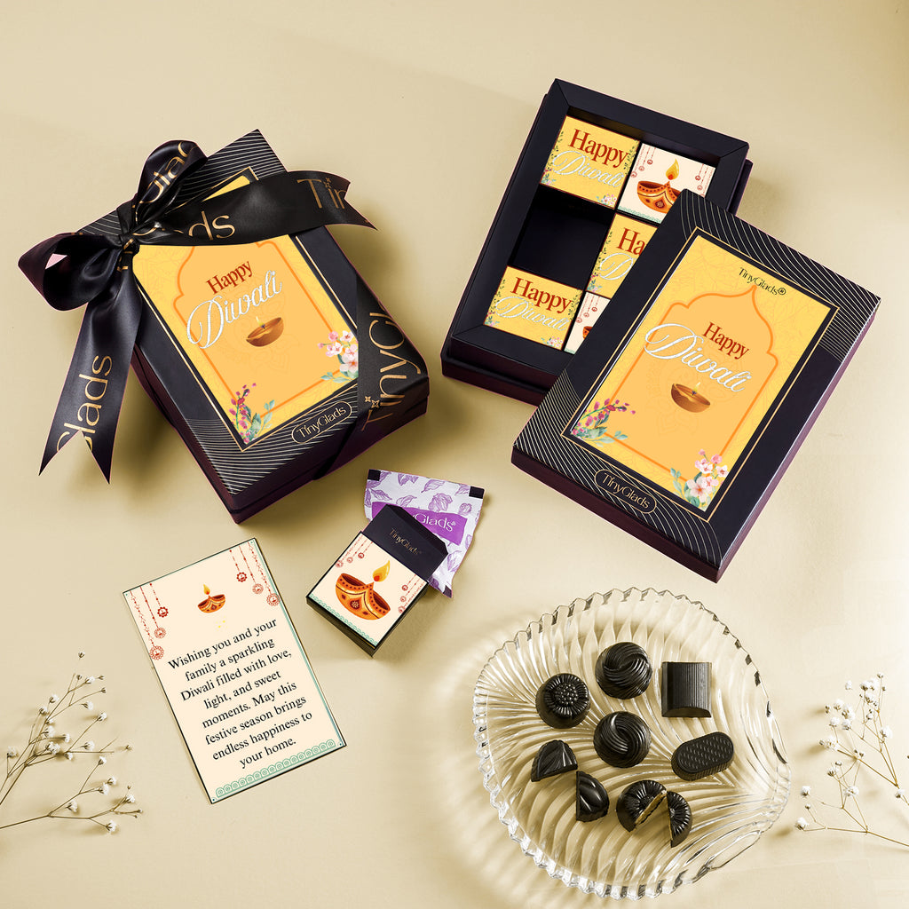 Diwali Chocolate Gift Box with 6 Premium Truffles