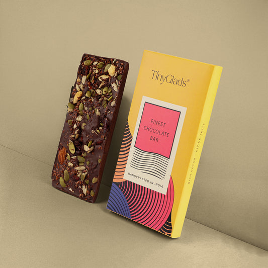 TinyGlads Customized Happy New Year Chocolate Gift Box | 2 Bars & 1 Jar