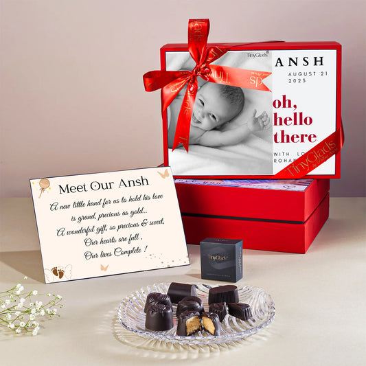 New Born Personalised Baby Shower Chocolate