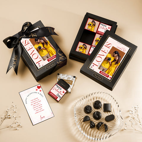 Valentine Day Love Chocolate Box with 6 Truffles