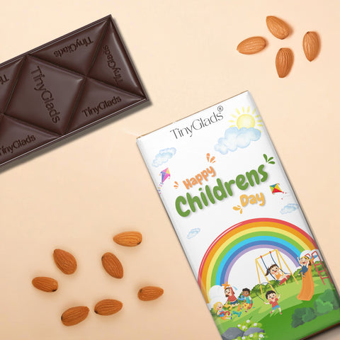 TinyGlads Rainbow Smiles Chocolate Bar | Children's Day Edition | 80g