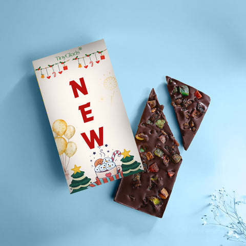 TinyGlads Christmas & New Year Chocolate Gift Box | 3 Premium Bars