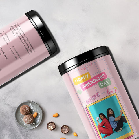 Personalized Bestie Photo Chocolate Truffle Jar