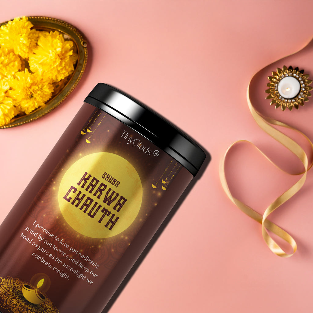 Shubh Karwa Chauth Premium Chocolate Gift Jar