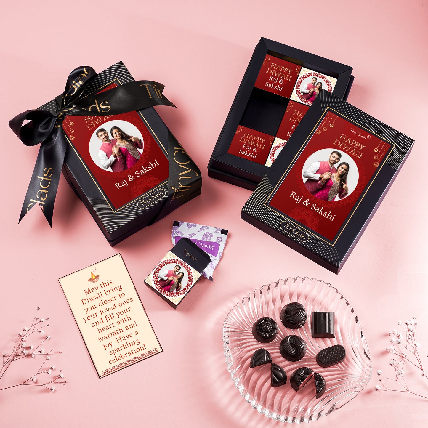 Diwali Premium Chocolate Delight Box – 6 Festive Truffles